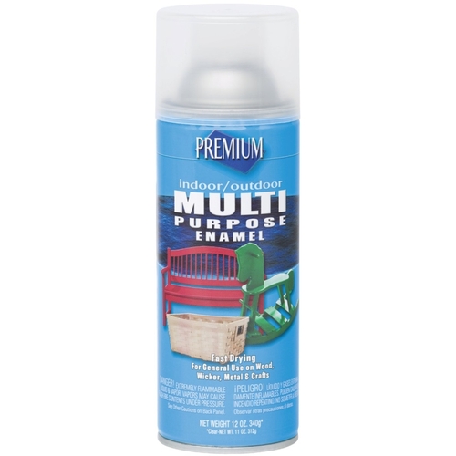 Rust-Oleum MP1006 Enamel Spray Paint, Gloss, Clear, 12 oz, Aerosol Can