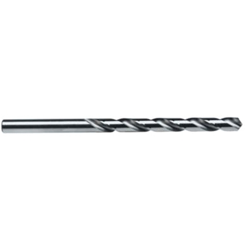 Jobber Drill Bit, 0.209 in Dia, 3-3/4 in OAL, Spiral Flute, 4-Flute, 0.209 in Dia Shank Bright