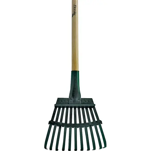 Flexrake 3W Shrub Rake, 11 -Tine, Wood Handle, 48 in L Handle