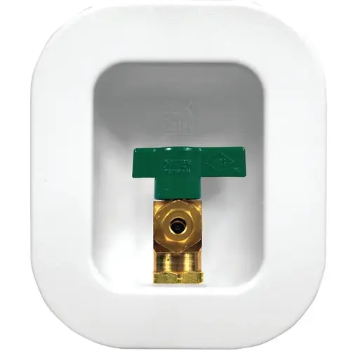 Ice Maker Outlet Box, Brass