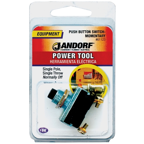 Jandorf 61123 Switch, 16/10 A, 125/250 V, SPST, Screw Terminal Black