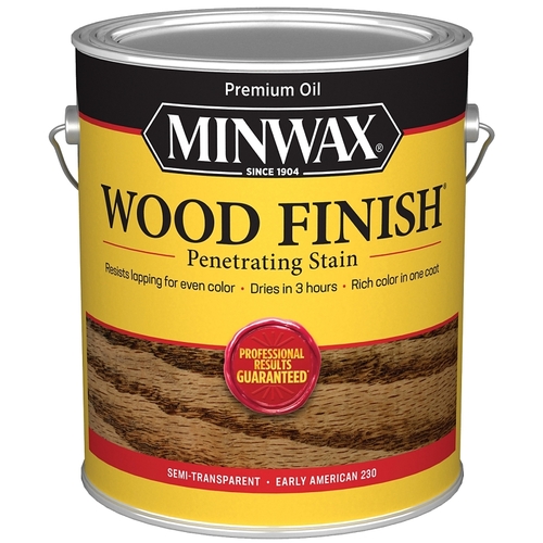 Wood Finish 0 Wood Stain, Early American, Liquid, 1 gal, Can - pack of 2