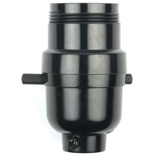 Lamp Socket, 250 V, 660 W, Phenolic Housing Material, Black