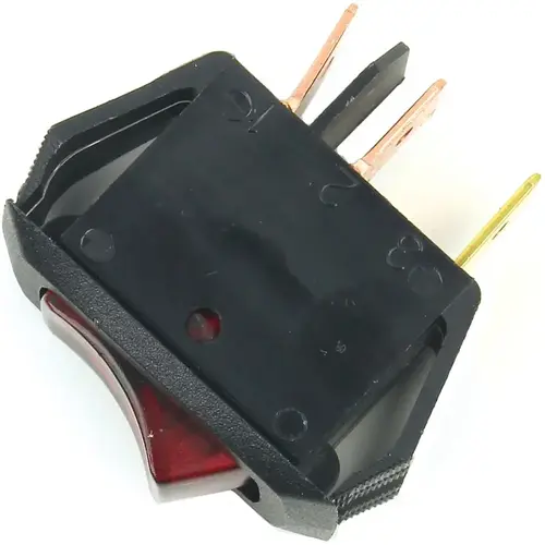 Rocker Switch, 10/16 A, 125/250 V, SPST, Tab Terminal