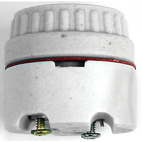 Fixture Socket, 250 V, 660 W, Porcelain Housing Material, White