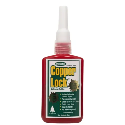 Copper Lock Series No Heat Solder, 2 oz Tube, Liquid, -60 to 300 deg F Melting Point