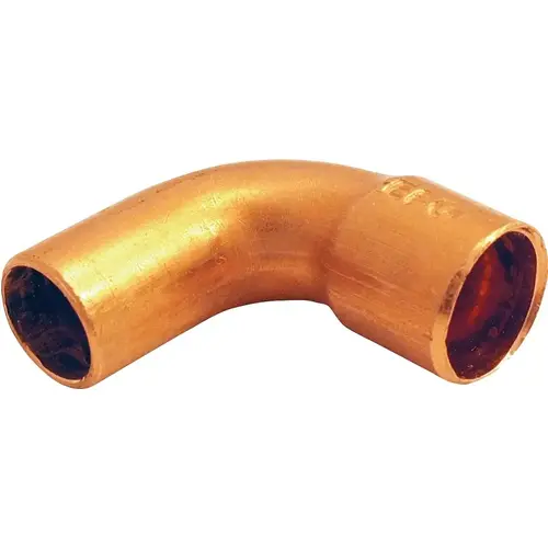 Street Pipe Elbow, 1 in, Sweat x FTG, 90 deg Angle, Copper