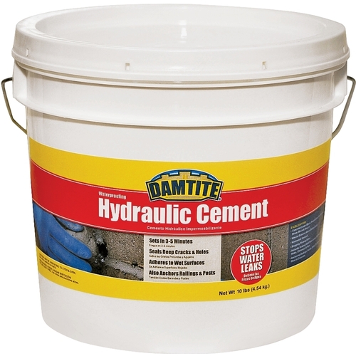 DAMTITE 07121 Hydraulic Cement, Powder, 10 lb Pail