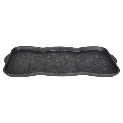 Diamondback 76055 Boot/Shoe Tray, 29-1/2 in L, 15 in W, Plastic Surface, Black