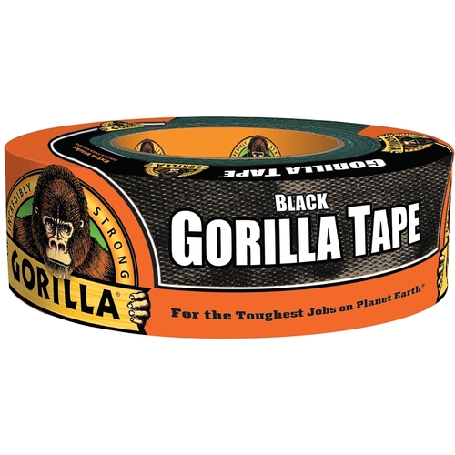 Gorilla 105629 6035060 Duct Tape, 35 yd L, 2 in W, Black