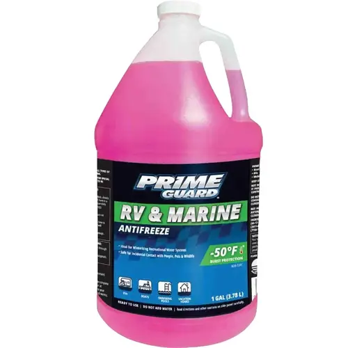 50 Deg F Gallon RV and Marine Antifreeze Clear/Red