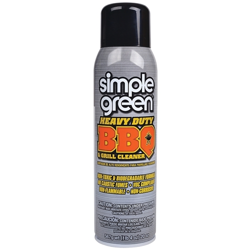 SIMPLE GREEN 0310001260014 BBQ and Grill Cleaner, Foam, White, 20 oz Aerosol Can