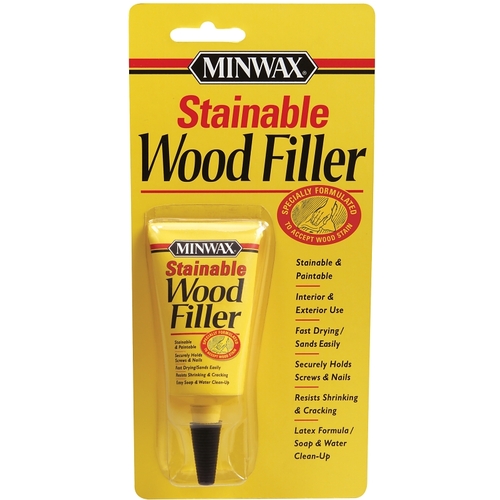 000 Wood Filler, Solid, Natural, 1 oz Tube