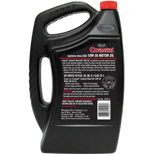 Motor Oil, 10W-30, 5 qt