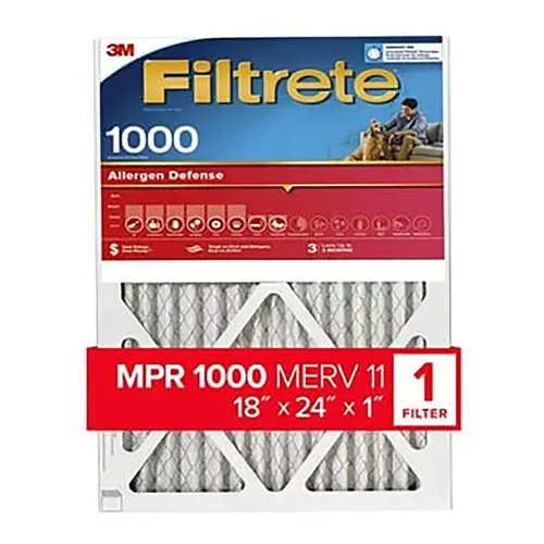 18 In. x 24 In. x 1 In. 1000/1085 MPR Allergen Defense Furnace Filter, MERV 11