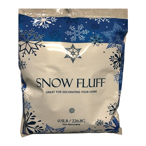 81450 Christmas Specialty Decoration, Snow Fluff, Polyester, White - pack of 12