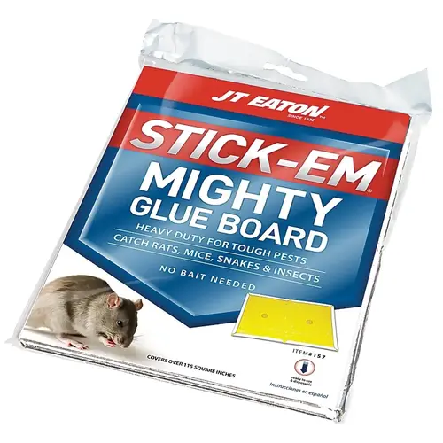 JT Eaton 157 STICK-EM Glue Board Trap Clear/Pale Yellow