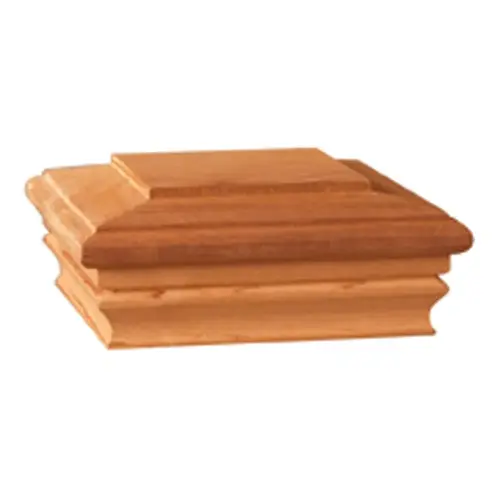 Maine Ornamental 72893 6 In. x 6 In. Cedar Press-On Post Cap