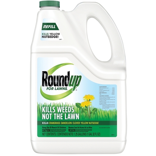 Roundup 4375010 4375010 Lawn Weed Killer, Liquid, 1.25 gal Bottle