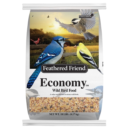 Feathered Friend 14405 14153 Wild Bird Food, Economy, 18 lb Bag