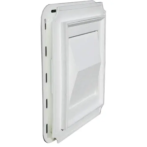 Builder's Best 111716 Builder's Best 4 In. White Plastic J-Block Dryer Vent Hood