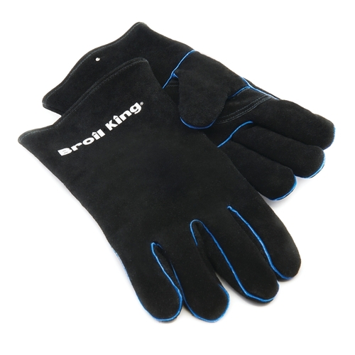 Grill Gloves, Leather, Black