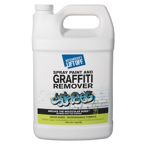 Spray Paint and Graffiti Remover, Liquid, Mild, 1 gal, Bottle - pack of 4