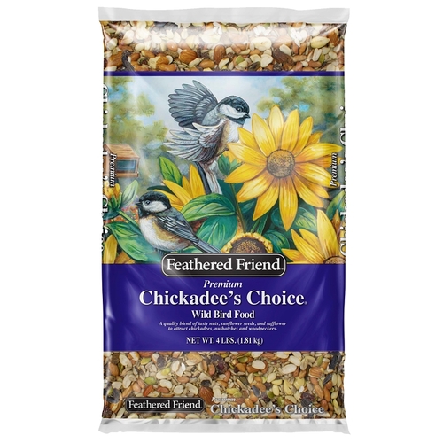 Feathered Friend 14409 Chickadee's Choice Series 14171 Wild Bird Food, Premium, 4 lb Bag