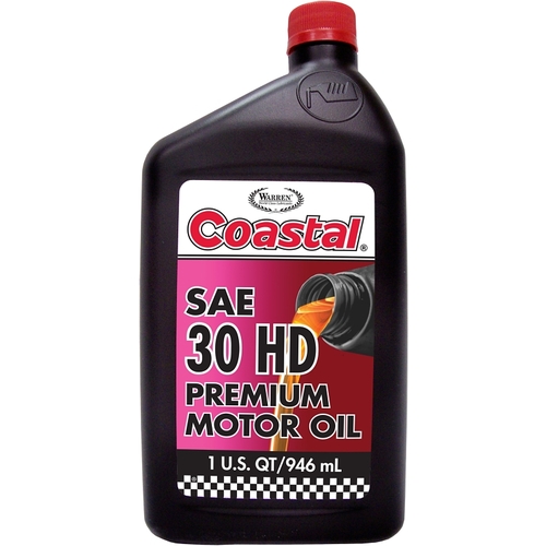 Coastal 19301 Motor Oil, 30WT, 1 qt Amber