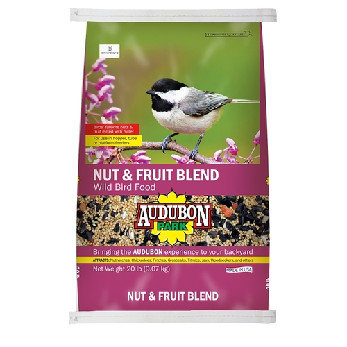 Audubon Park 12694 Wild Bird Food, Premium, Fruit, Nut Flavor, 20 lb Bag