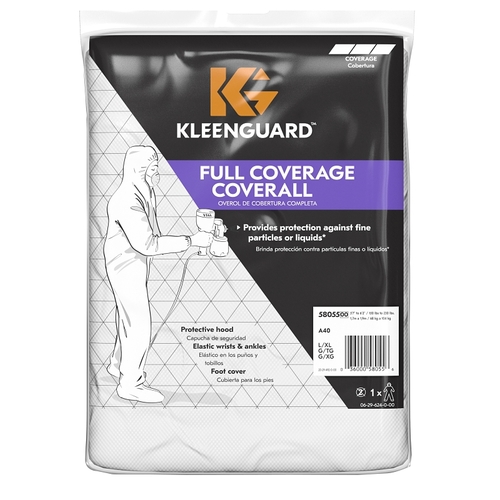 Kimberly Clark 58055 COVERALL FULL COVERAGE L/XL