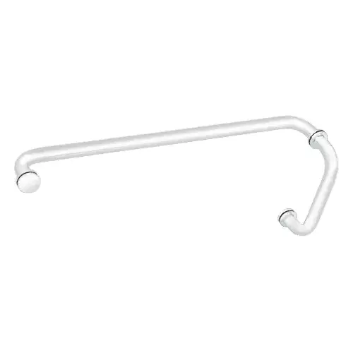 White 8" Pull Handle and 24" Towel Bar BM Series Combination With Metal Washers