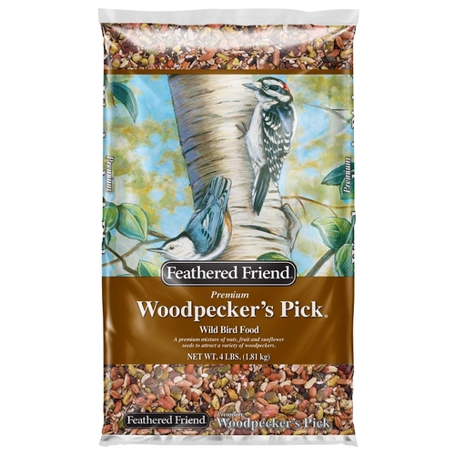 WOODPECKER's Pick Series 14178 Wild Bird Food, Premium, 4 lb Bag