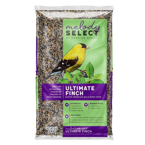 Melody Select Series Wild Bird Food, Premium, Ultimate Finch Flavor, 5 lb Bag