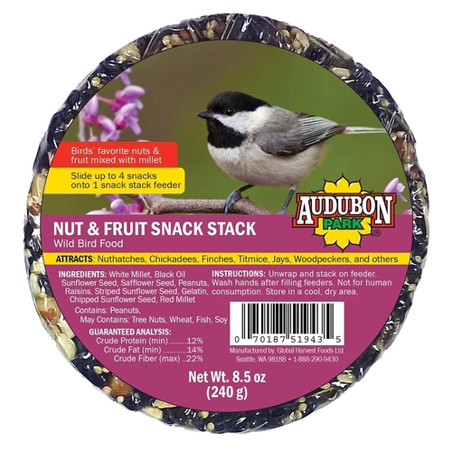 Audubon Park 13142 Wild Bird Food, Snack Stack, 8.5 oz