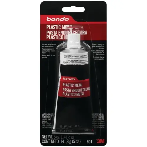 Bondo 901 Auto Body Filler, 5 oz Tube, Paste, Solvent Dark Gray
