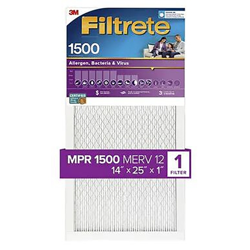 FILTER AIR 1500MPR 14X25X1IN - pack of 4