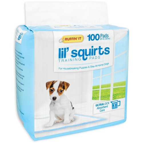 Ruffin It 82100 Lil' Squirts Dog Training Pad, 22 in L, 21 in W