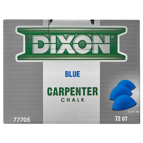 DIXON TICONDEROGA 77705 Carpenter Chalk, Blue - pack of 72