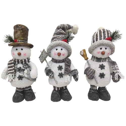 TOY PLUSH SNOWMAN STANDNG 15IN - pack of 12