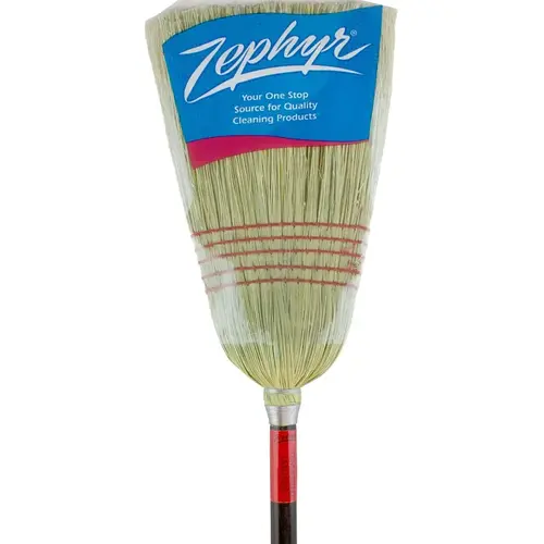 ZEPHYR INDUSTRIES 38032 Janitor Broom, #32 Sweep Face, Natural Fiber Bristle Black