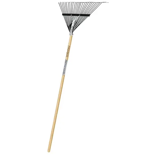 Vulcan 34561 Lawn/Leaf Rake, Steel Tine, 26-Tine, Wood Handle, 54 in ...