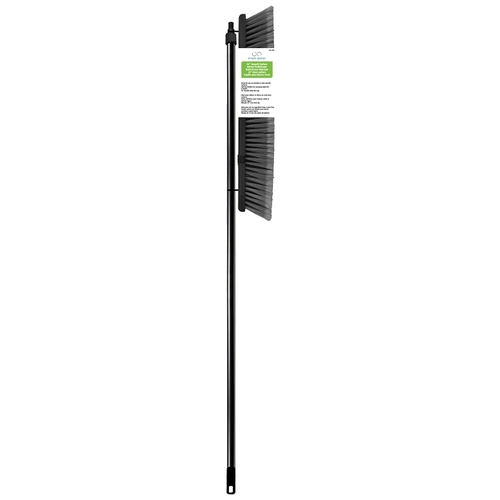 Push Broom, 3-1/4 in L Trim, 56-1/8 in L, Threaded, Metal Handle