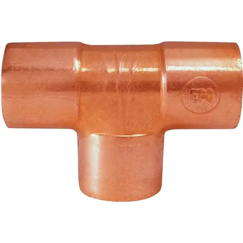 Pipe Tee, 1/2 in, Sweat, Copper - pack of 10