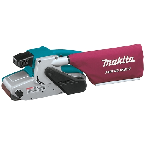 Makita 9404 Belt Sander with Variable Speed, 8.8 A, 24 in L x 4 in W Belt, Abrasive Belt, D-Handle Handle