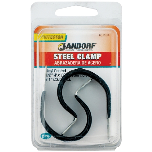 Loom Clamp, Steel/Vinyl, Black