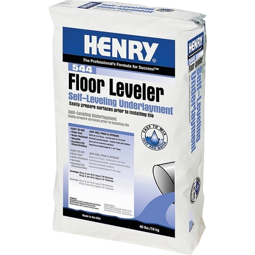 HENRY 12152 Floor Leveler 544 Series Floor Leveler, Gray, 40 lb Bag