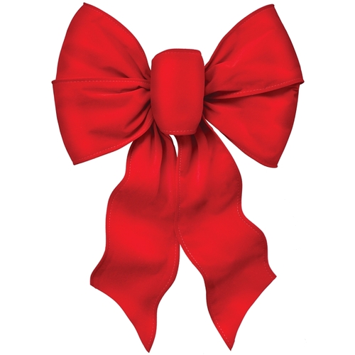 HOLIDAY TRIMS INC. 7371-XCP12 Deluxe Bow, Velvet, Red - pack of 12