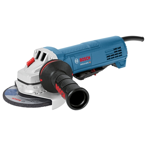 Bosch GWS10-45PE Angle Grinder, 10 A, 5/8-11 Spindle, 4-1/2 in Dia Wheel, 11,000 rpm Speed Blue