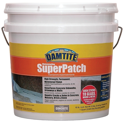 DAMTITE 04152 Concrete Patch, Concrete, 15 lb Pail